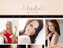 Tablet Screenshot of blushdstudio.com
